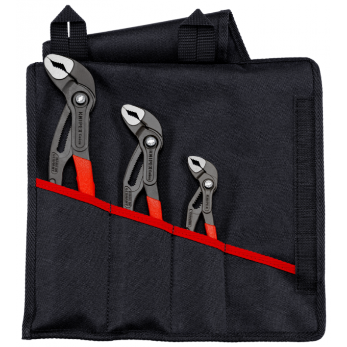 Набір сантехнічних кліщів KNIPEX Cobra®-Set у сумці розгортці, 00 19 55 S9
