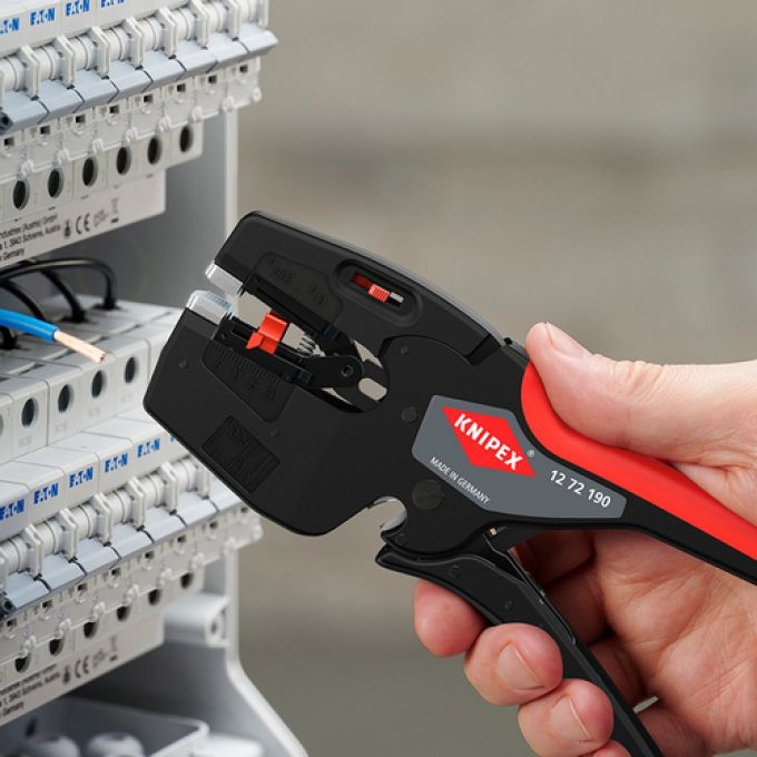 Автоматичний стрипер + кліщі обжимні KNIPEX, 12 72 190