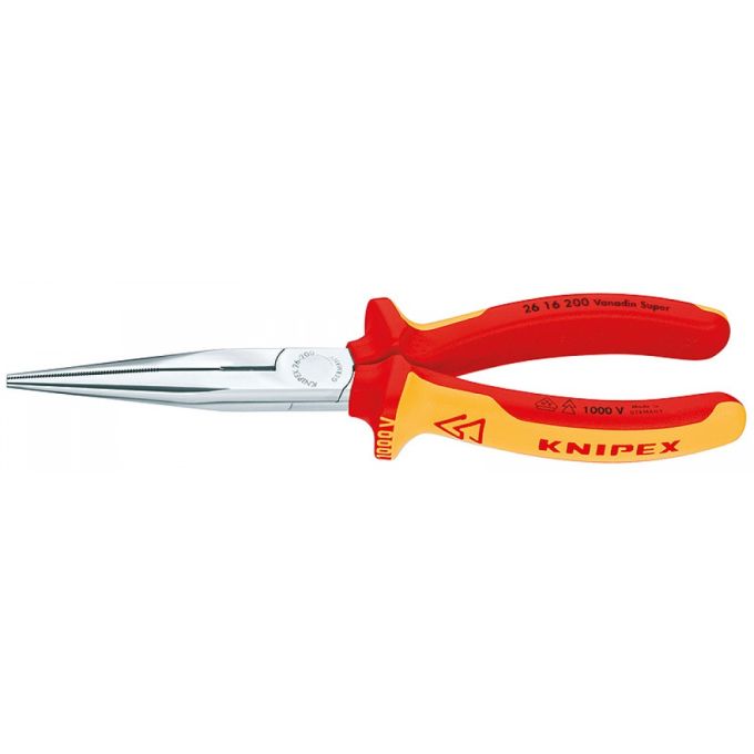 Плоскі круглогубці з ріжучими кромками KNIPEX 26 16 200