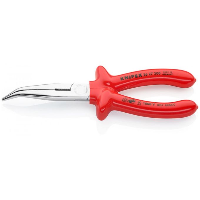 Плоскі круглогубці з ріжучими крайками KNIPEX 26 27 200