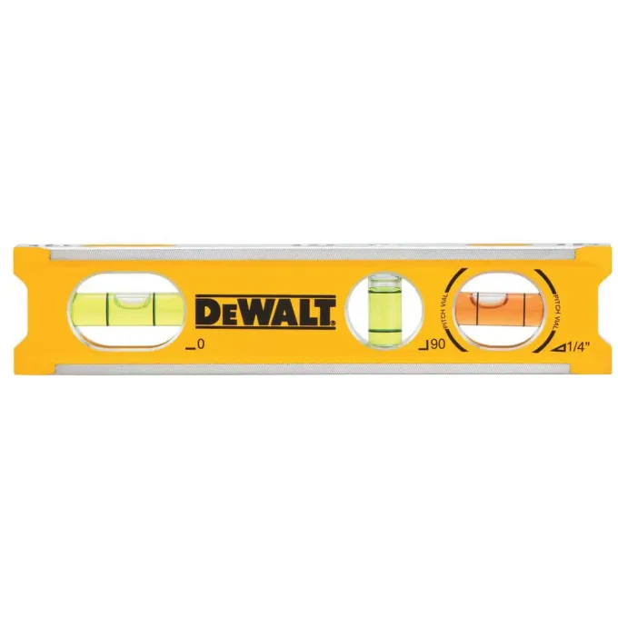 Рівень "BILLET TORPEDO" з алюмінію довжиною 165 мм з 3 капсулами і магнітами DeWALT DWHT42525-0