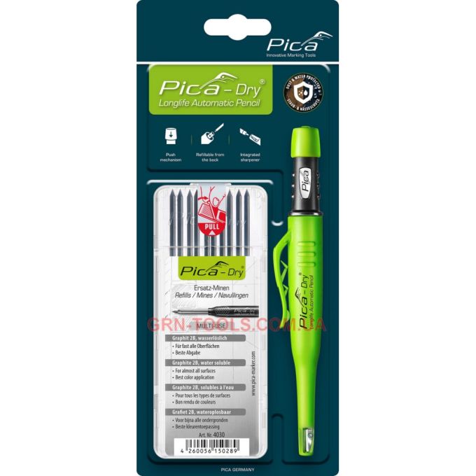 Набір маркувальний PICA Dry 3030+ запасні жала 4030, Bundle Graphite, 30403