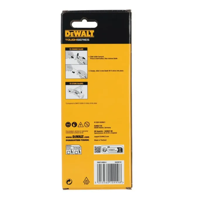 Ніж DeWALT з висувним лезом для оздоблювальних робіт DeWALT DWHT10999-0