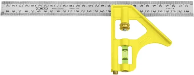 Косинець комбінований довжина лінійки 300 мм STANLEY 2-46-143