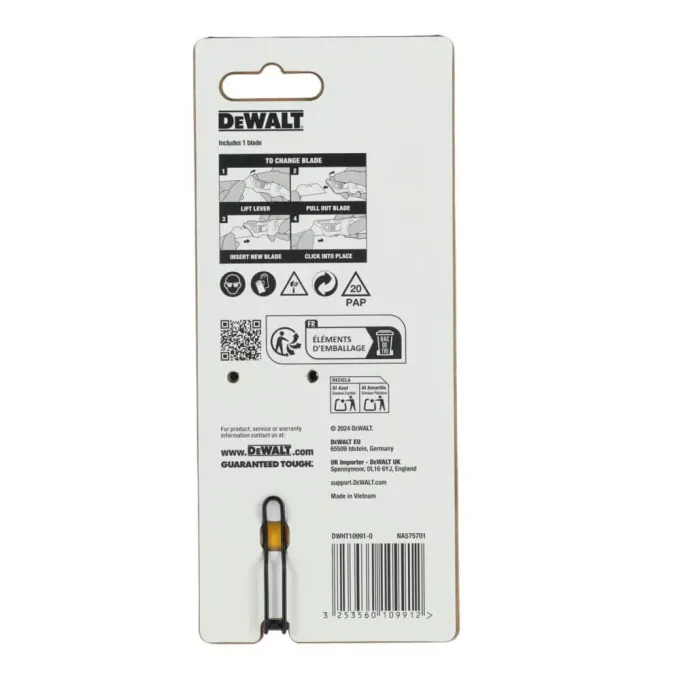 Ніж складаний з фіксованим лезом для оздоблювальних робіт DeWALT DWHT10991-0