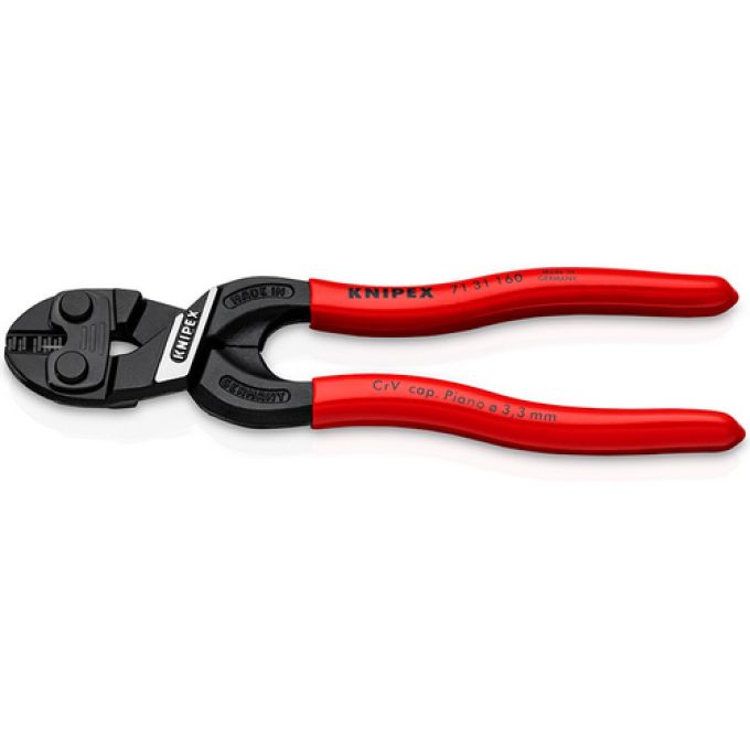 Компактний болторіз KNIPEX CoBolt® S, з поглибленням у ріжучій кромці, 71 31 160