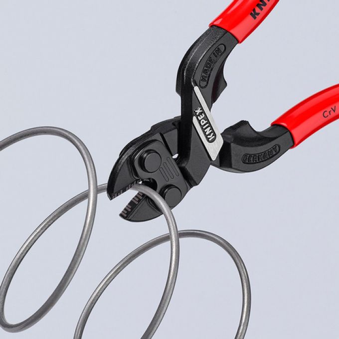 Компактний болторіз KNIPEX CoBolt® S, з поглибленням у ріжучій кромці, 71 31 160