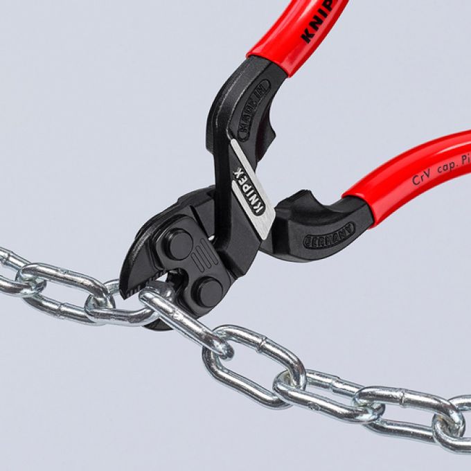 Компактний болторіз KNIPEX CoBolt® S, з поглибленням у ріжучій кромці, 71 31 160