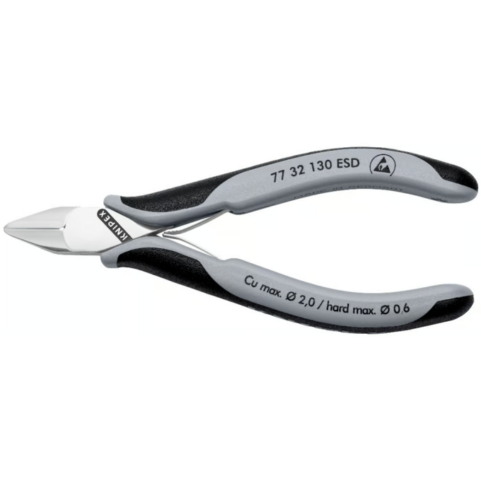Кусачки бокові для електроніки KNIPEX 77 32 130 ESD