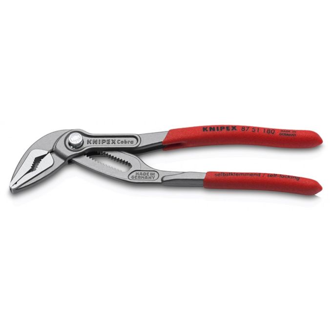 Високотехнологічні сантехнічні кліщі KNIPEX Cobra ES 87 51 180 (потоншені губки)