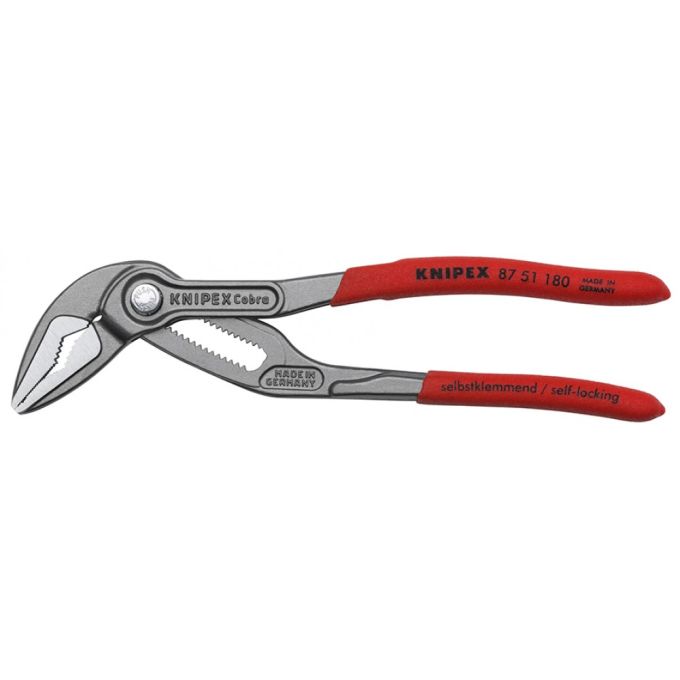 Високотехнологічні сантехнічні кліщі KNIPEX Cobra ES 87 51 180 (потоншені губки)