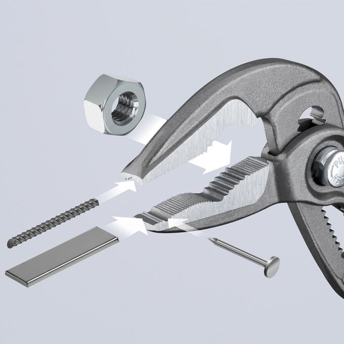 Високотехнологічні сантехнічні кліщі KNIPEX Cobra ES 87 51 180 (потоншені губки)