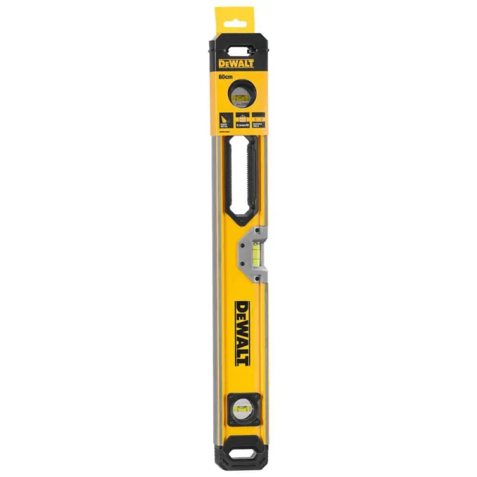 Рівень DeWALT "BOX BEAM LEVELS" алюмінієвий довжиною 600 мм з трьома капсулами DeWALT DWHT0-43224