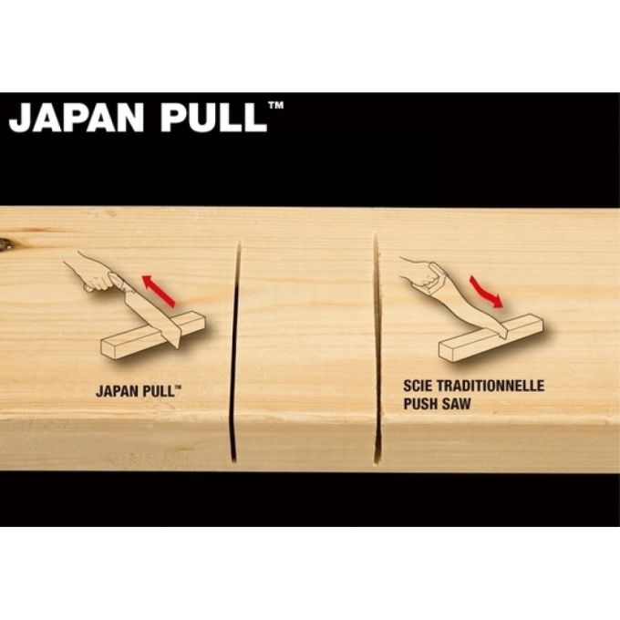 Ручна японська пила ручка Rattan handle, TAJIMA Japan Pull, JPR265C, 265мм