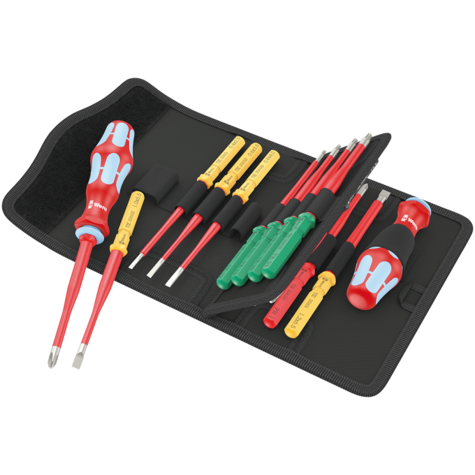 Викрутка зі змінними насадками WERA Kraftform Kompakt VDE Stainless 17 Slim 1 TIE, 05006631001