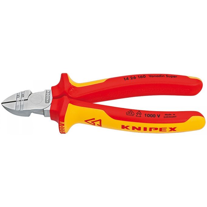 Кусачки бокові для видалення ізоляції KNIPEX 14 26 160