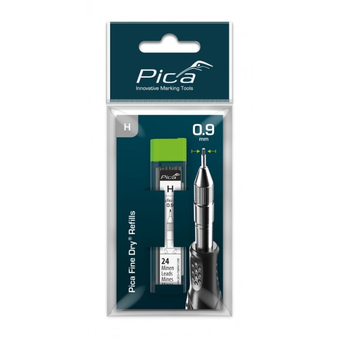 Змінні графітові стержні PICA 7050/SB Fine Dry, твердість H, 24шт
