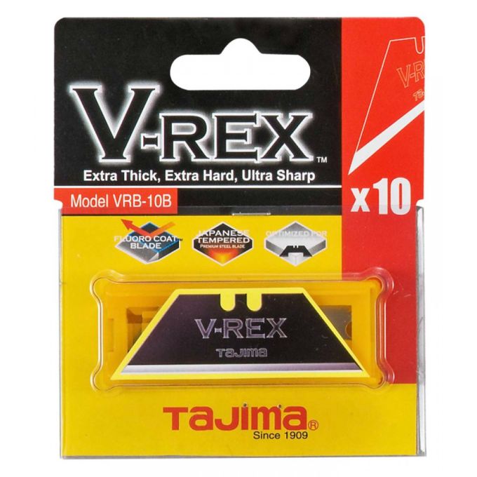 Леза трапецеподібні TAJIMA V-REX Razar Black, VRB-10B, 10шт