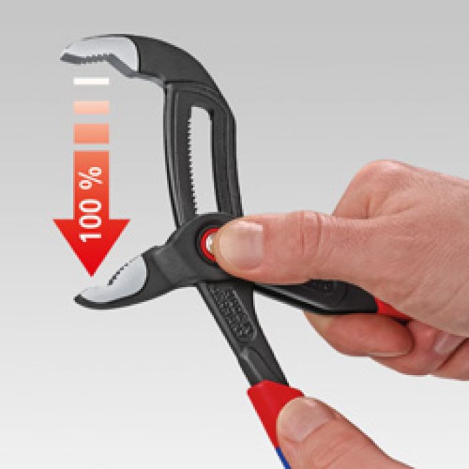 Високотехнологічні сантехнічні кліщі Cobra KNIPEX QuickSet 87 22 250 (з автоспуском)