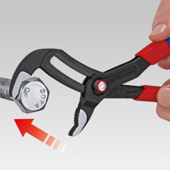 Високотехнологічні сантехнічні кліщі Cobra KNIPEX QuickSet 87 22 250 (з автоспуском)