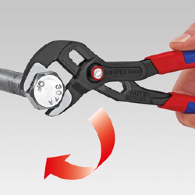 Високотехнологічні сантехнічні кліщі Cobra KNIPEX QuickSet 87 22 250 (з автоспуском)
